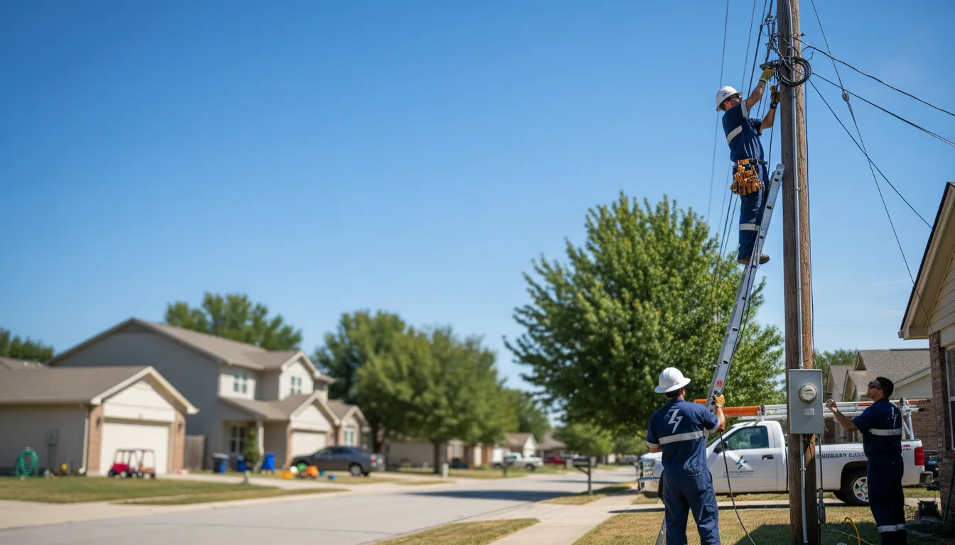 Residential electrician providing installation services in Omega, GA